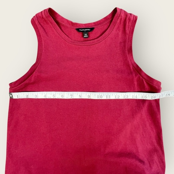Banana Republic XS Tie-Back Tank Top – Burgundy 100% Cotton - Picture 6 of 6